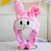 Chapéu de Pelúcia com Proteção de Orelha de Animal Desenho Animado Crianças Estudantes Performance Adereços de Foto Headwear de Casal Presente Fofo para Atividade