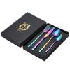 Vajilla de Acero Inoxidable Transfronteriza Palillos Traje de Caballero Hotel Vajilla Occidental Cuchillo y Tenedor para Bistec Cuchara Caja de Regalo