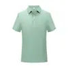Camisas Polo Transfronteiriças com Impressão de Logotipo Personalizado para Uniformes Corporativos de Trabalho, Deslocamento para o Trabalho, Manga Curta com Gola Polo