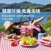 Esterilla desechable para picnic al aire libre, cuadros rojos y blancos, para acampar, barbacoa, fiesta al aire libre, esterilla de playa, mantel para mesa de comida de restaurante