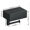 Caja de pañuelos de acero inoxidable 304, soporte para papel higiénico, soporte para papel higiénico, estante de almacenamiento sin perforaciones, soporte para rollo de papel, caja de papel higiénico