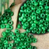 Ágata Jade Seca Verde Agujero Grande Cuentas Anillo Grueso Cuentas Sueltas Cuentas de Ábaco Accesorios Pulsera DIY Cuentas Joyería Mayoreo