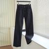 Jeans Nuevos de Tiro Alto para Mujer Th~ Row2025, Moldeadores de Piernas, Negro Lavado, Adelgazantes, Pantalones Rectos Simples y Modernos