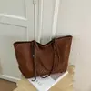 Bolsa Grande de Tecido Diamante Retrô Feminina Verão 2026 Nova Moda Bolsa Tote Bolsa de Ombro Estilosa de Nicho