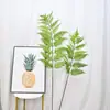 Hierba Sintética Plástica Tipo Helecho Hojas de Helecho Plantas Verdes Fondo Estilo Bosque de Interior Esquina de Plantas Decoración de Arreglo Floral