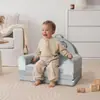 Sofá Pequeño Infantil Dibujo Animado Koala Plegable Siéntate y Acuéstate Multifuncional Rincón de Lectura para Bebés Sofá de Esponja Extraíble y Lavable