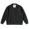 Jin Tamanho Grande Moda Masculina Estilo Comutador Cardigã Waffles Jaqueta Fina de Outono Suéter Juvenil Solto com Decote V