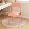Silla de comedor plegable, simple y portátil, adecuada para apartamentos de alquiler, residencias estudiantiles, sillas de computadora, sillas de entrenamiento para salas de conferencias con respaldo, silla tipo puente