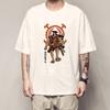 Camiseta de Verano para Hombre de Una Pieza Estampada Luna Ligera Oda Manga Corta y Bestias Campesinas Kedo Animación Ropa Circundante