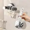 Artefato de pendurar na parede para armazenamento de acessórios de cabelo anel de cabelo faixa de cabelo adorno de cabelo suporte de armazenamento de presilha de cabelo gancho de ventosa rotativo para banheiro