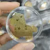 Adesivo de Telefone de Ouro Puro 999 para Riqueza Instantânea, com Adesivo Traseiro, Adesivo de Ouro 2mg, Presente Promocional para Lojas de Ouro em Transmissão ao Vivo