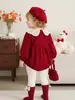 Conjunto de Primavera para Bebé Estilo Coreano Mameluco de Manga Larga para Niñas, Mameluco de Encaje Formal de Moda para Recién Nacidos