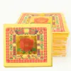 8 pulgadas Atrae Riqueza y Tesoro Papel Dorado de Colores Lámina de Oro Mesa Amarilla para Adoración Lingote de Oro Bronceado Origami Suministros para Buda