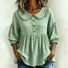Moda Otoño 2026 Ropa de Mujer Estilo Europeo y Americano Tops Elegantes Camisas a Cuadros Casuales Holgadas