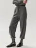 Leggings de punto 100% cachemira casuales y relajados para mujer, suaves y con buena caída, versátiles para el trabajo y el uso diario, pantalones de cachemira holgados y cálidos