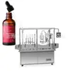Máquina llenadora y tapadora de líquidos en frasco gotero de 30 ml Máquina llenadora de gotas orales de 10 ml Línea automática de llenado de aceites esenciales