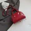 Bolso de Mano Cuadrado Pequeño de un Solo Hombro Versátil Retro de Color Sólido Bolso Cruzado Bolso Boston de Gama Alta para Mujer Comercio Transfronterizo