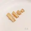 Broche de Cobre Chapado en Oro de 14 Quilates con Baño de Oro Real para Acabado Hecho a Mano DIY, Accesorios de Joyería Broche para Cinta