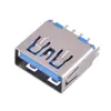 Base USB 3.0 9 pinos F conector de sub-interface harpoon reto pé fixo fêmea