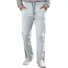 Pantalones casuales de rayas con cordón para hombre transfronterizos Amazon talla europea primavera y otoño nuevos de comercio exterior holgados de pierna ancha para deporte y sudoración