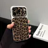 Adequado para iPhone 18 Pro Max, Transforma-se Instantaneamente em uma Capa de Celular com Estampa de Leopardo Brilhante, Capa Protetora de Alta Qualidade com Janela Grande para Apple 17