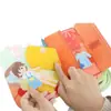 Libro de Actividades de Fieltro Lindo y Divertido para Educación Temprana, Juguete de Tablero Educativo de Ilustración para Aprendizaje Temprano al por Mayor