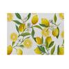 Serie Verano Limón Individual de Algodón y Lino Estampado Transfronterizo Aislamiento Mantel Servilleta para Mesa de Comedor en Casa