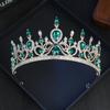 Dropshipping Artículos Pequeños al Por Mayor: Diadema Corona de Cristal con Pedrería Plata Oro Claro Accesorio para el Cabello para la Boda de la Novia