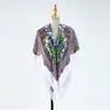 Chal Estilo Étnico Cheongsam con Bufanda Bufanda Cuadrada Grande Estampada Rusa Turbante Suministro Transfronterizo Fabricante Mayorista