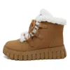 ZY12278 Zapatos de Algodón para Mujer 2026 Invierno Nuevos Zapatos de Caña Alta con Suela Gruesa, Forro de Felpa, Engrosados, Impermeables y Antideslizantes