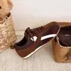 Zapatos de Entrenamiento Alemanes de Suela Fina en Bloques de Color Retro para Mujer 2026 Nuevo Otoño Ligeros con Cordones Zapatos de Tabla Deportivos Casuales Zapatos Forrest Gump