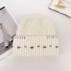 Gorro de Punto Retro Simple con Ala Otoño Invierno Caliente para Exteriores Espesado Cubre Orejas Envoltura para la Cabeza Gorro de Lana Hace que la Cara se Vea Más Pequeña Sombrero para Mujer