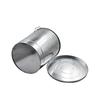 Cubo de alimentación directo de fábrica lámina de hierro galvanizado con tapa cubo de almacenamiento de grano para mascotas con asa de madera asa cubo de almacenamiento cubo de alimentación