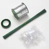 Materiales de Empaque para Flores, Tijeras Florales, Herramientas para Quitar Espinas, Botanas, Brochetas de Bambú, Cinta para Espuma Floral, Accesorios de Bricolaje con Cuerda de Cáñamo