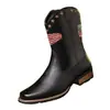 Botas Martin de Gran Tamaño Transfronterizas Botas de Moda para Hombre Cremallera Lateral Vintage Desgastado Botas de Caballería Mongol Calzado de Caña Alta para Exteriores