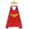 Capa de Héroe Máscara de Ojos Blanco y Negro Guerrero Transformers Superman Halloween Capa Infantil Cosplay