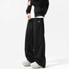 Calças largas e plissadas de marca da moda primavera e outono 2025, estilo americano, estilo rufião, calças masculinas bonitas, calças retas