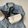 Bolso de Lona Versátil para Mujer 2024 Nuevo Diseño Nicho Gran Capacidad Estudiante Deportes Bolso Cruzado Pequeño Clase Bolso Dumpling