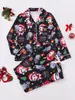 Comércio Exterior Transfronteiriço Inverno Novo Estilo Europeu e Americano Pijama Infantil Feminino, Roupa de Casa, Tecido Confortável Retardante de Chamas, Pijama Infantil com Gola