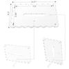 Marco de Fotos Acrílico Transfronterizo de Amazon en Forma de Abanico con Soporte Desmontable Magnético de Doble Cara Transparente Encaje Onda Marco de Fotos