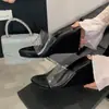 Sandalias de Plataforma Gruesa de Verano para Mujeres Bajitas, Chanclas de Vacaciones para Playa que Aumentan la Altura, Chanclas de Cuña Transparente con Estampado de Leopardo para Mujeres 2026
