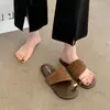 Estilo de oficina maduro ligero intelectual capaz temperamento de lugar de trabajo zapatillas de cuello blanco 2026 estilo popular zapatos de mujer intelectual moderno de moda medio