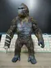 Godzilla contra. Figura de Juguete Modelo de Película King Kong Dragón de Tres Cabezas Monstruo Grande de Goma Blanda Dinosaurio Mecánico Muñeco