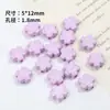 12mm Tinta Gotejante Flor de Cinco Pétalas Contas Acrílicas Pulseira DIY Corrente de Celular Pingente para Bolsa Decoração de Carro Acessórios