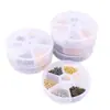 Materiales para accesorios de joyería DIY para hacer joyería caja de 6 compartimentos aleación cierre de mosquetón de aro único ganchos para pendientes de 9 pines accesorios