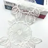 Nuevo encaje de bordado soluble en agua encaje de código de barras flor de encaje accesorios para ropa de actuación en escenario 16.5CM de ancho