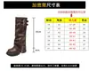 Botas Despojadas com Solado Grosso da Moda para Mulheres 2025 Novo Estilo Botas Petite de Cano Alto com Zíper Lateral Botas de Equitação de Cano Alto