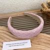 Diadema Chanel Style con Esponja Parte Superior Craneal Alta Retro Francés Ala Ancha Diadema Estilo Coreano Nuevo Elegantes Accesorios para el Cabello para Aplanar el Cabello