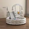 Juego de Columpios y Tobogán Infantil al por Mayor para Uso en Casa, Piscina de Bolas Oceánica para Interiores, Canasta de Baloncesto para Bebé, Porterías de Fútbol Juguetes