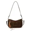 Bolsa de um ombro da moda feminina popular 2026 nova bolsa simples de bolinho textura tendência bolsa de ombro cruzado sob o braço bolsa de um ombro